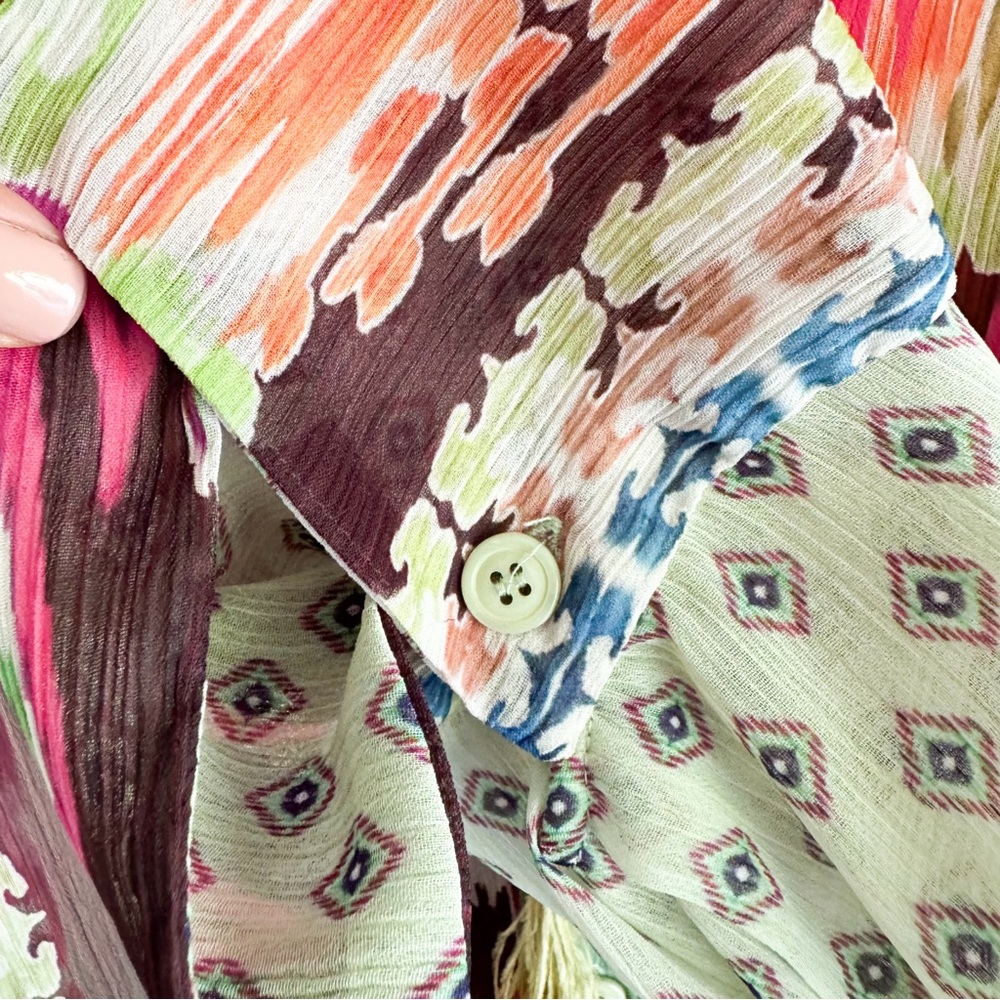 Zara Multicolor Printed Top Size Small - Picture 8 of 11